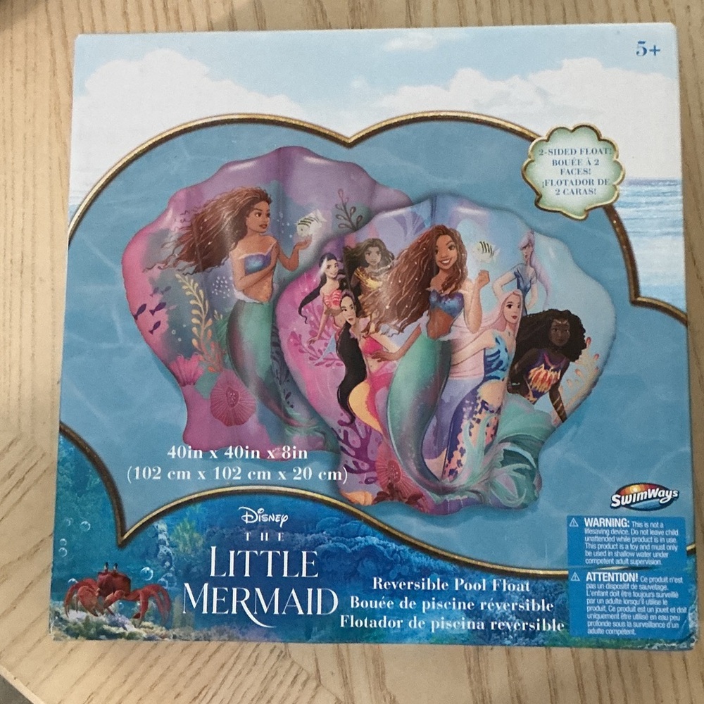 Disney The Little Mermaid Reversible Pool Float